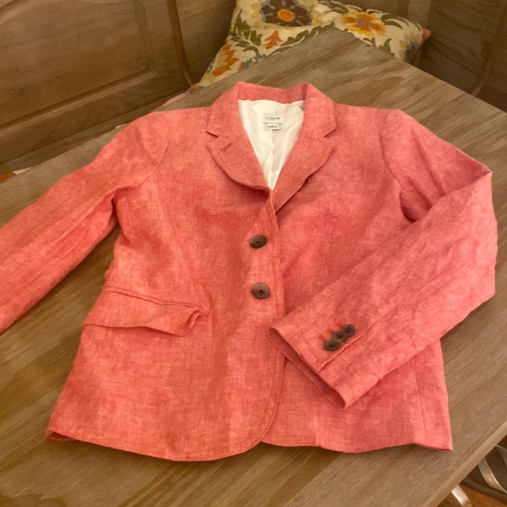 Red Marl J Crew Factory Blazer